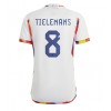 Belgien Youri Tielemans #8 Bortatröja VM 2022 Korta ärmar